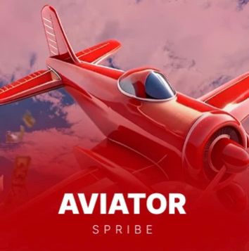 Краш-игра Aviator от Spribe с красным самолётом